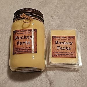 Candles Monkey Farts 100% natural soy wax